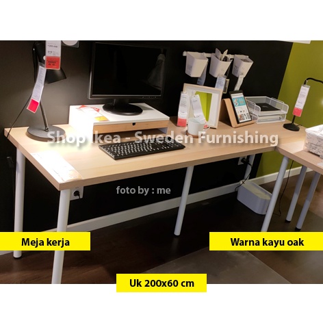SIKLAGKAPTEN ADILS Meja+kaki uk 200x60 cm KAYU OAK