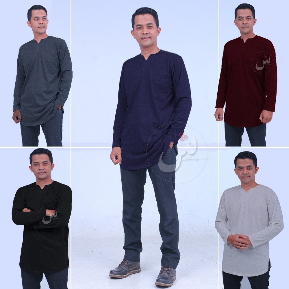  Baju  Koko Pria Muslim Gus Azmi Syubbanul Muslimin 