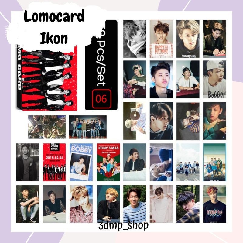 [30 lembar] Lomocard Ikon Kpop