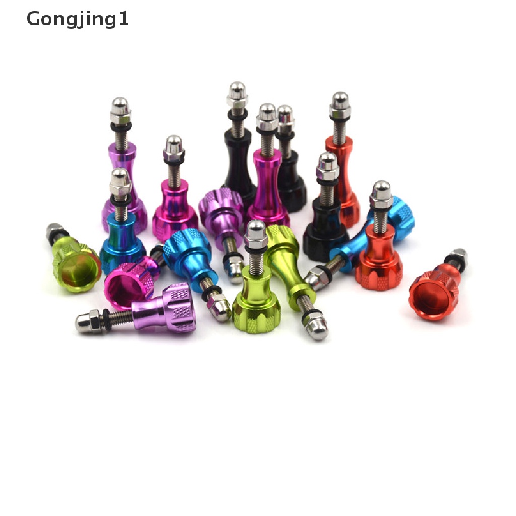 Gongjing1 3pcs Knob Sekrup Aluminum Alloy Variasi Ukuran Aksesoris Gopro Hero 1 / 2 / 3 / 3 + / 4