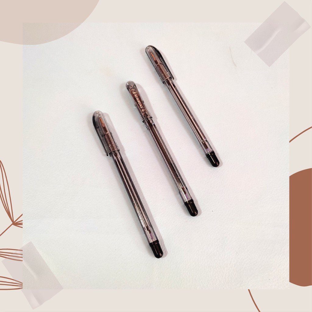 

Pen / Pulpen / Ballpoint V1 0.7 Hitam Snowman - Hitam