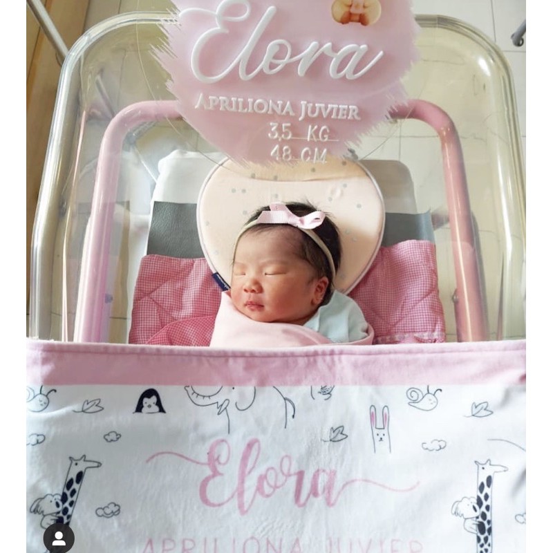 TERMURAH PAPAN NAMA BAYI/ BIODATA BAYI NEWBORN AKRILIK HOSPITAL BOARD ACRYLIC AKRILIK Kado newborn
