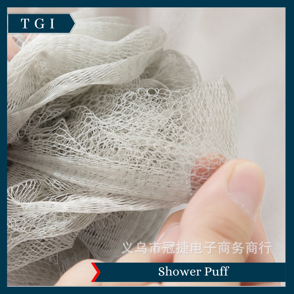 TGI - SHOWER PUFF PREMIUM SPONS MANDI BATH SPONGE SPONS WARNA PASTEL BUSA MANDI BULAT