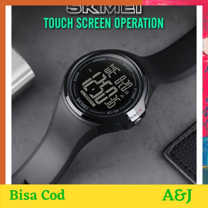 [ COD ] JAM TANGAN PRIA SKMEI 1602 TOUCH  SCREEN ORIGINAL