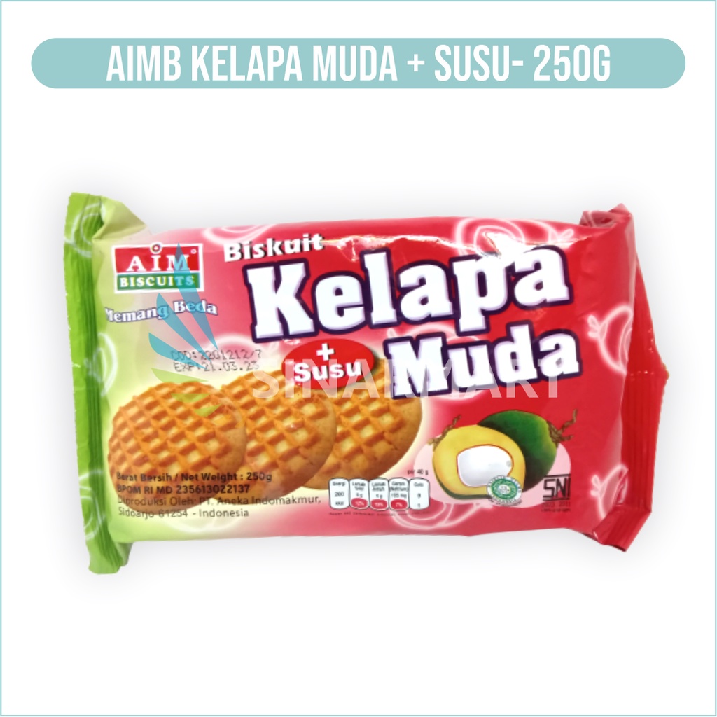 

AIM BISKUIT KELAPA MUDA + SUSU 250 GRAM