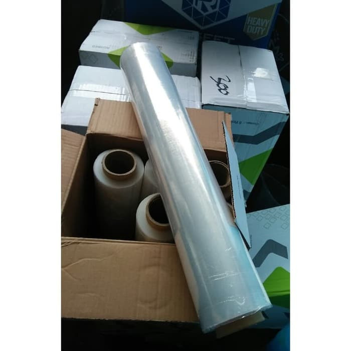 plastik wrapping bening transparant stretch film bungkus anti debu