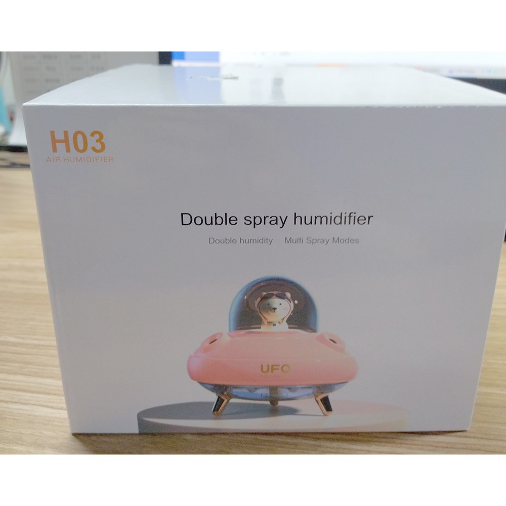 Humidifier Aromatherapy Diffuser Portable UFO Dual Spray 400ml / Diffuser Humidifier