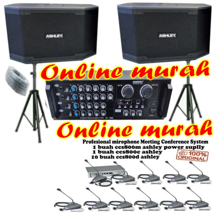 Paket Sound System ASHLEY HARDWELL Ruang Rapat Mic Conference System