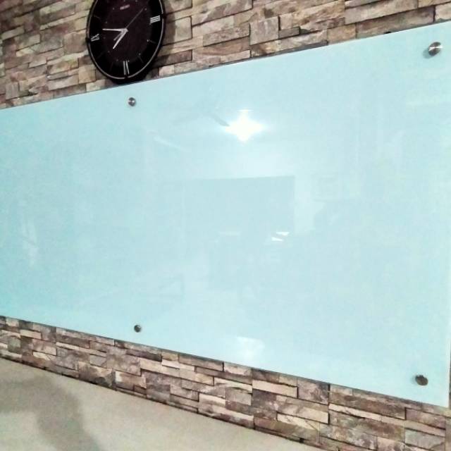 

papan tulis kaca ( glassboard ) tempered 8mm 240x120