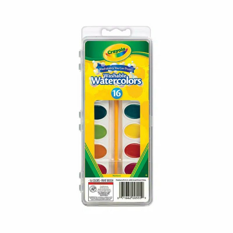 

crayola washable,crayola washable watercolor,cat air anak,mainan cat anak