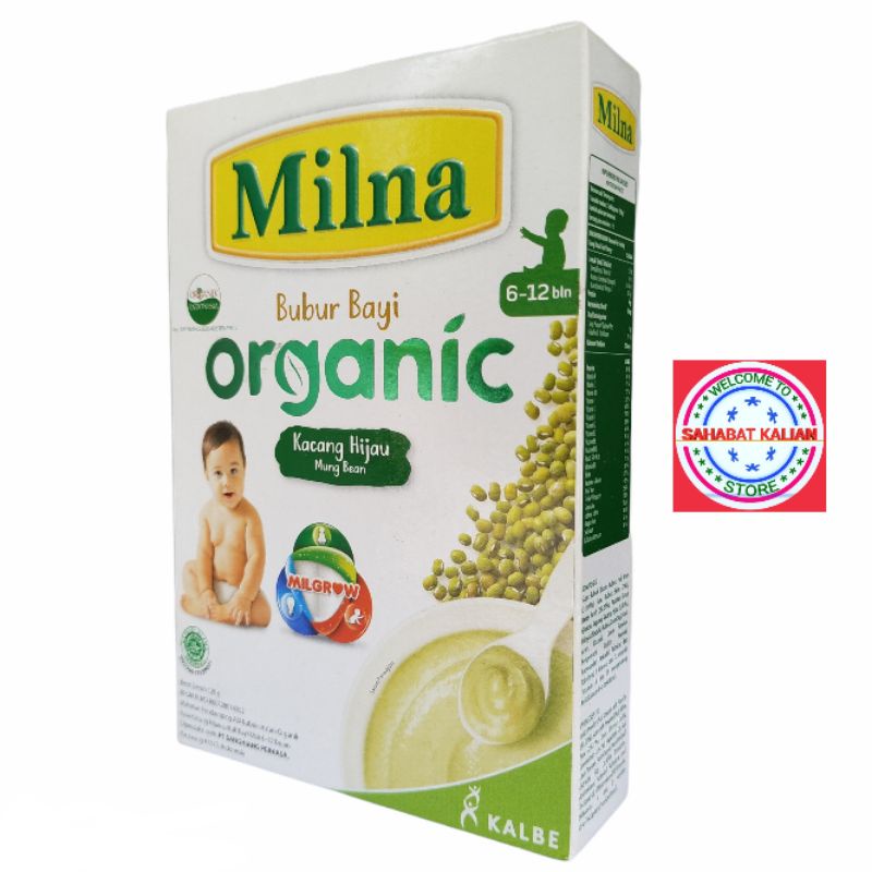 MILNA BUBUR BAYI ORGANIC 6 - 12 BULAN 120GR PER 1 BOX