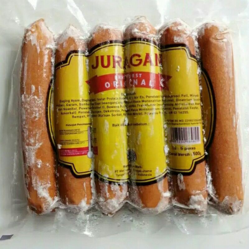 Juragan Sosis Sapi Bakar Jumbo 500gr