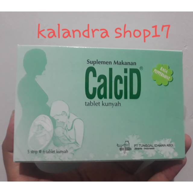 Calcid tablet kunyah (harga 1strip)