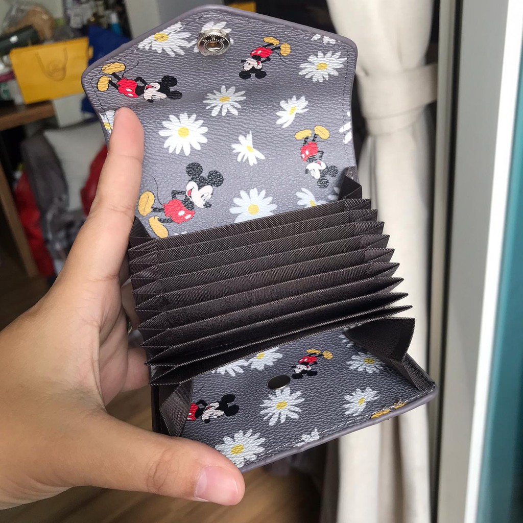 NEW MODEL DOMPET KARTU  CARD HOLDER MICKEY 6 WARNA 10,5x2x8cm