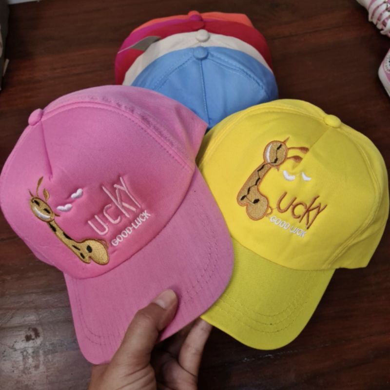 Topi Anak Good Lucky Jerapah Baseball Hat Kids Balita