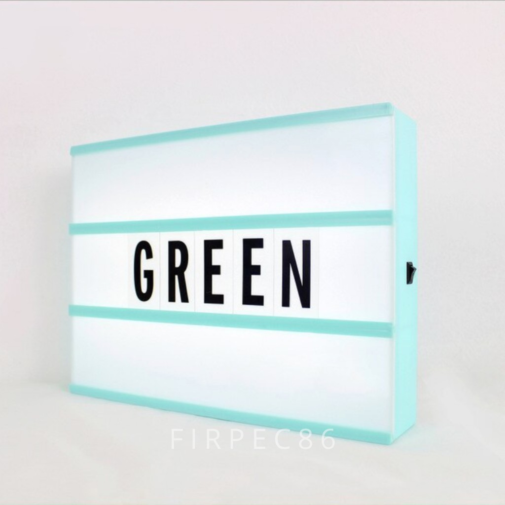 Lampu Display Letter Light Box Termurah / Lampu Huruf Led Box / Cinematic Letter Box