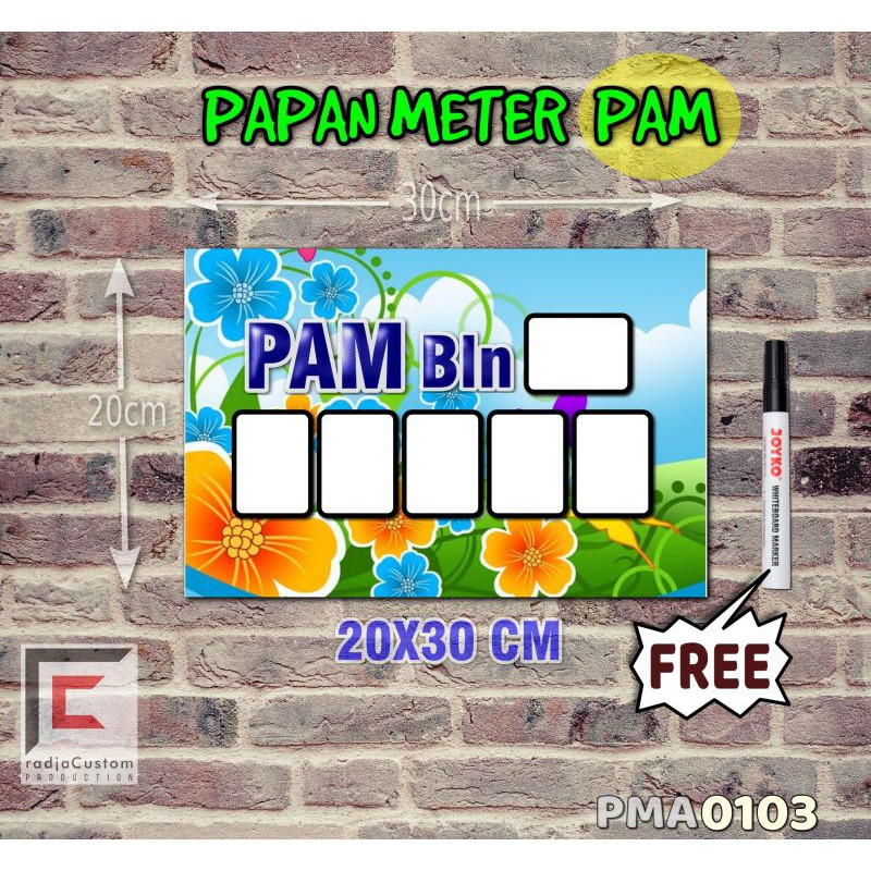 

RadjaCustom Papan Meter Listrik PLN PAM motif Unik - Floral 03