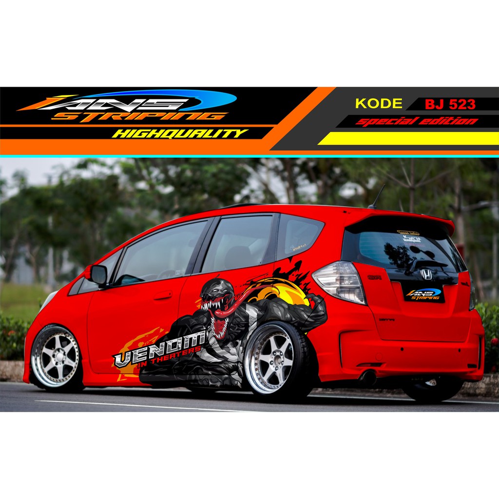 STICKER MOBIL HONDA JAZZ / STICKER MOBIL BRIO / STICKER MOBIL AGYA / VARIASI STICKER MOBIL TERBARU