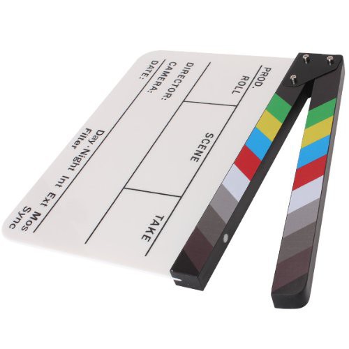 Grab medan TaffSTUDIO Profesional Clapper Board Colorful Acrylic - TS-3EL