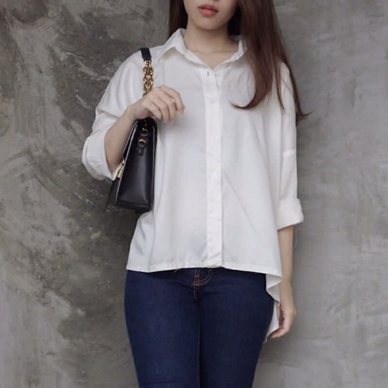 Arifirn Aeri Blouse Oversize - Kemeja Wanita Murah