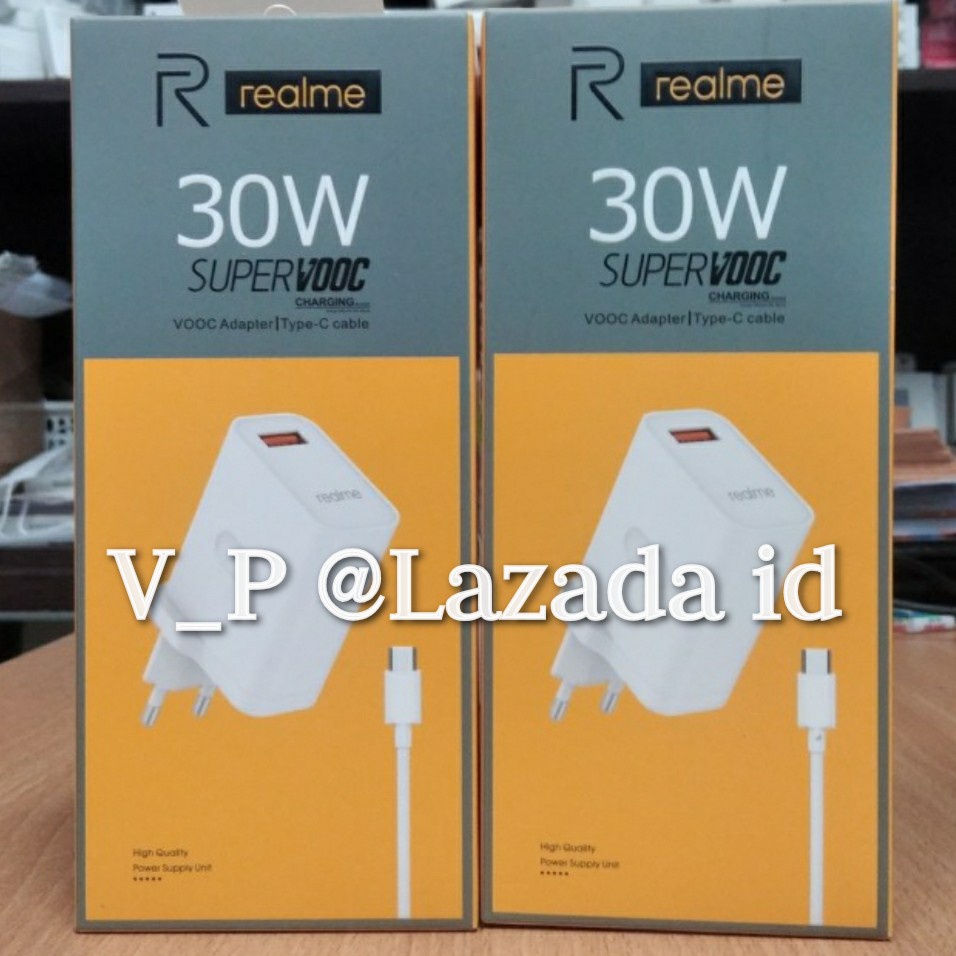 SuperVOOC 30W Charger Cas Realme C17 - Realme Narzo - Realme X2 X3 Super VOOC Fast Charging 30 Watt Original Kabel USB Type C