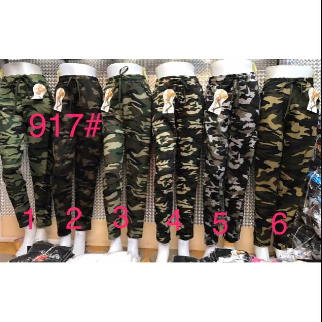 Celana panjang wanita army