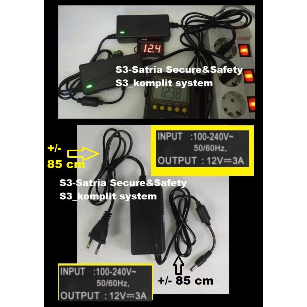 Power supply Adaptor 12v 3a / Adaptor DC 12v 3A