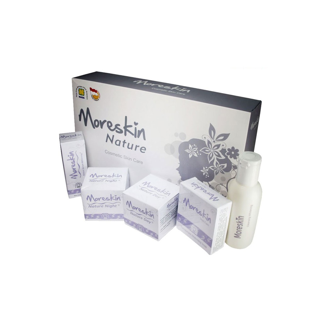 paket MORESKIN NATURE paket perawatan wajah berjerawat paket glowing skincare /lacoco_mall