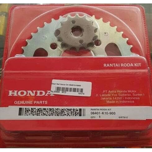 Gir Set/Gear Paket/Chain Kit Verza 150 Original/Ori AHM
