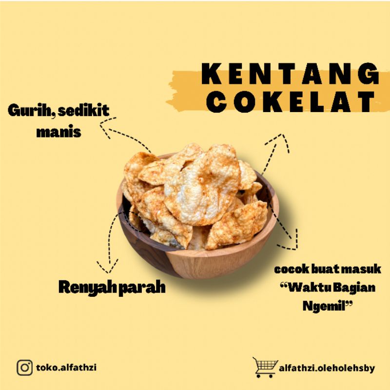 

✨Oleh-Oleh Surabaya✨ Kentang Coklat Manis 250gr