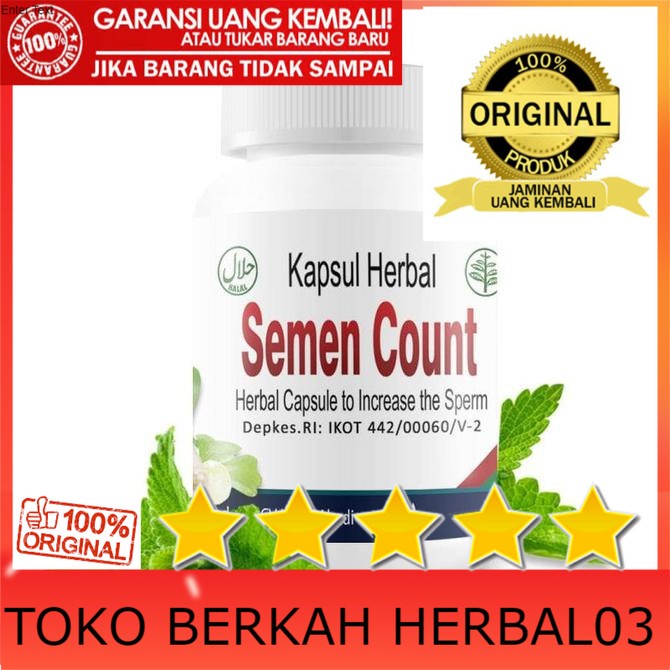 100% ASLI SEMEN COUNT- Obat Herbal Menambah Banyak Sperma, Kental, Semburan Kuat produk original