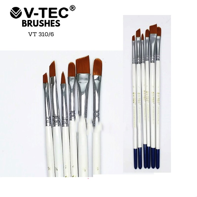 

V-Tec Brush VT-310 Set 6 / Kuas Lukis Set 6 / Kuas