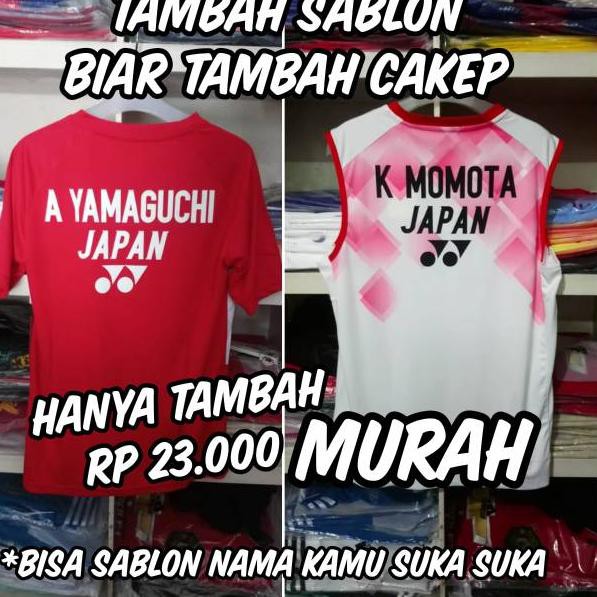 Top-Sale Baju Kaos Jersey Badminton Model Jepang 2020 ....
