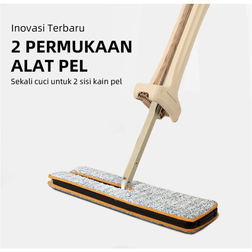 Alat Pel Lantai 2 Sisi Ultra Mop Cleanze Ultra Mop Double Sided Pel Praktis Serbaguna