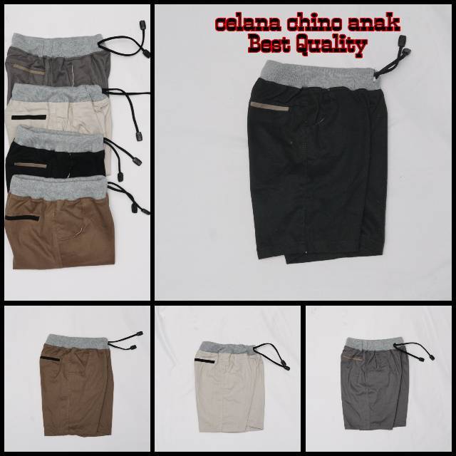 chino anak pendek umur 3-10 tahun laki-laki perempuan Unisex celana pendek anak harian stylish seharga