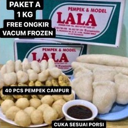 [ FREE ONGKIR ] Isi 40 pcs Pempek Lala 26 Ilir Palembang Paket A 1 KG