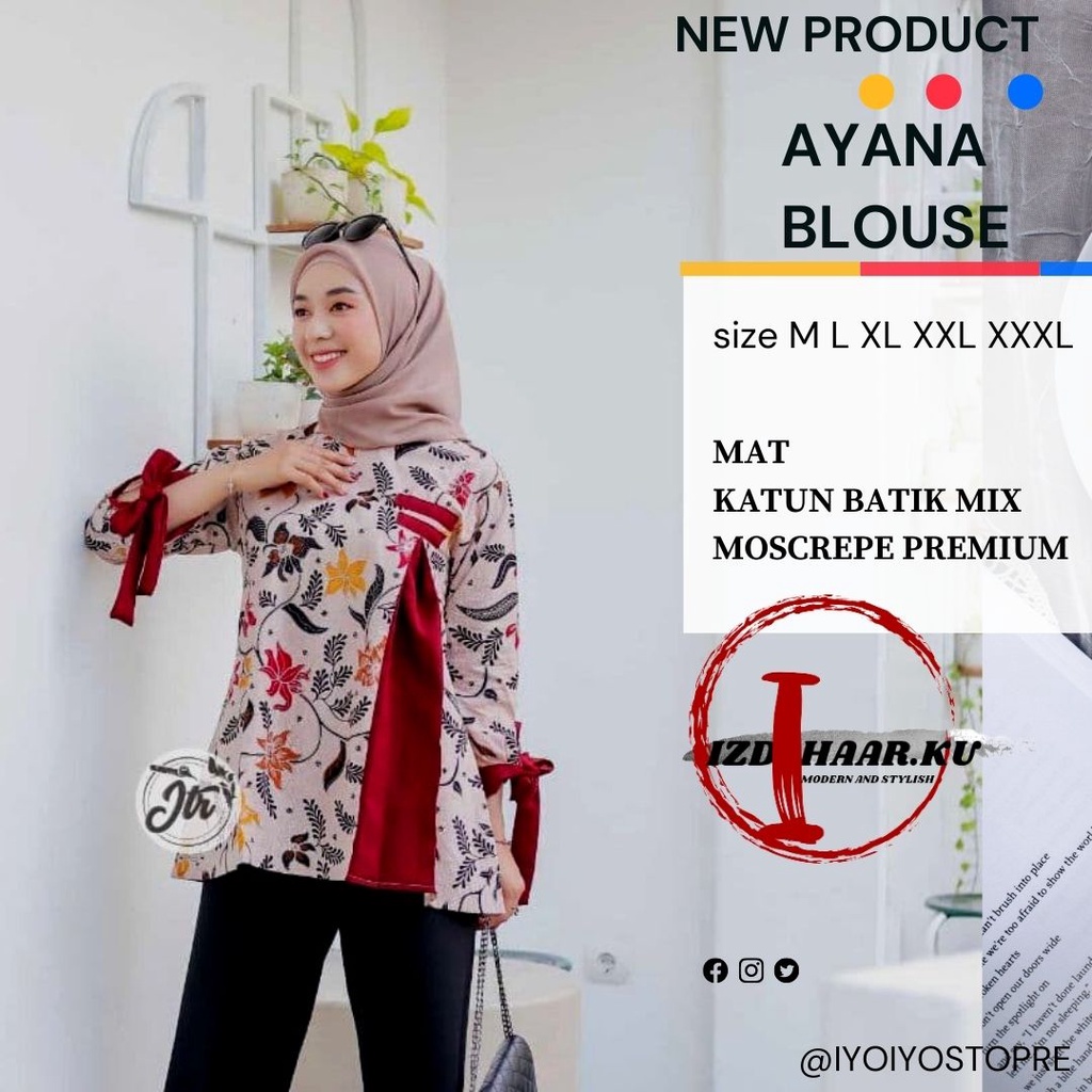 Baju Batik Wanita modern Lengan Panjang /atasan batik wanita modern /Baju Batik Wanita JUMBO/baju batik wanita kantor/batik kantor wanita/ batik kerja wanita/blouse batik wanita modern/blouse batik JUMBO/atasan batik terbaru