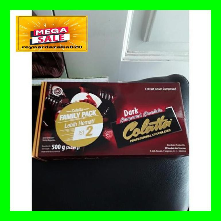 

Chrnar Colatta Professional Chocolates Dark 2X250Gram Chch50D