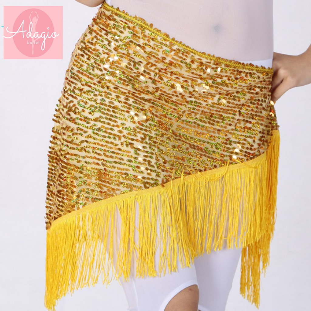 BELLY DANCE HIP SCARF SABUK SELENDANG SEGITIGA TARI PERUT INDIAN DANCE TRIBAL PAYET GLITTER RUMBAI ROK TASSEL