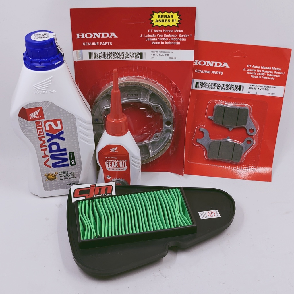 PAKET HEMAT SERVICE HONDA MATIC BEAT FI BERKUALITAS ORIGINAL