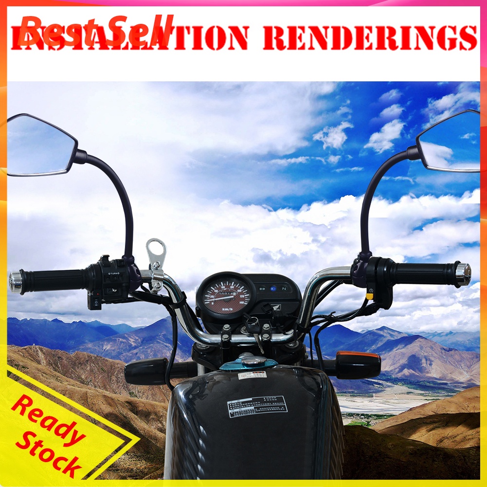 Mountain Bike Rearview Reflector Adjustable Motorcycle Handlebar Mirror