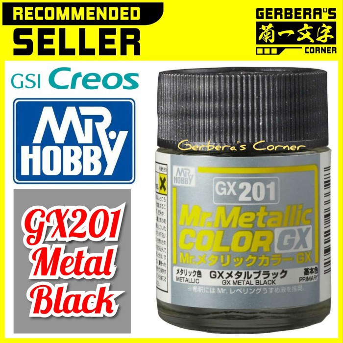 

Mr Color GX201 Metal Black - Mr. Hobby - Lacquer Paint