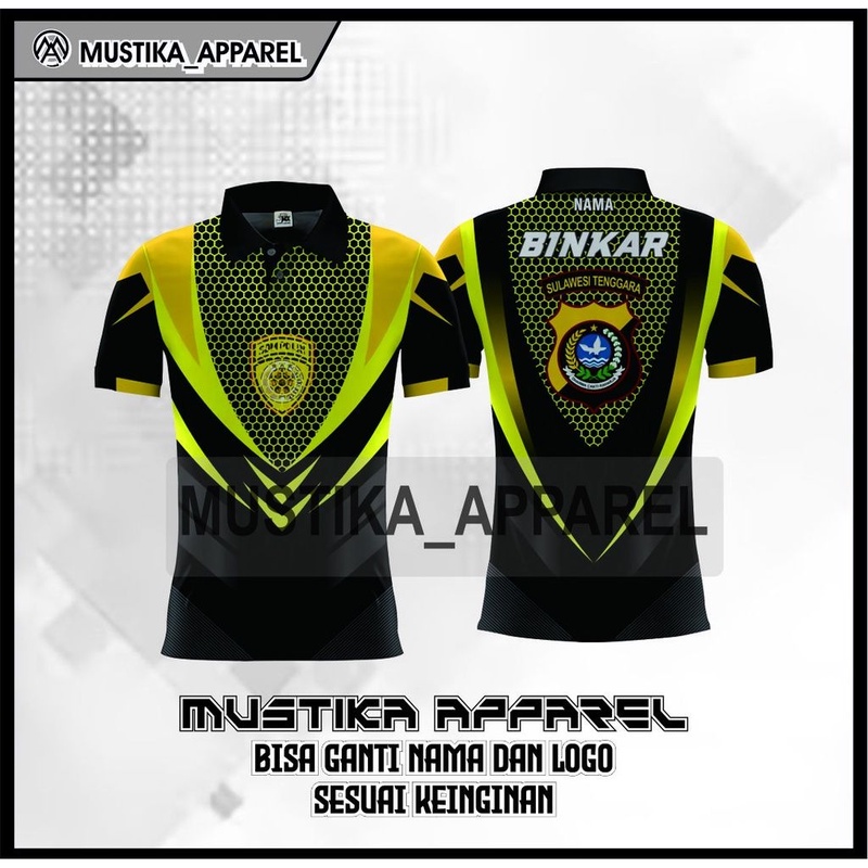 BAJU JERSEY POLISI / KAOS JERSEY CUSTOM POLISI BINKAR FULL PRINTING