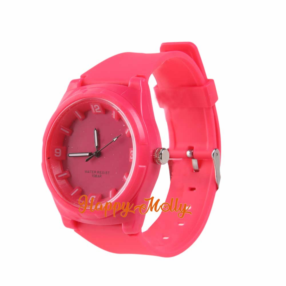 [ Pink ] Jam Tangan Water Resistant - Fashion Pria &amp; Wanita Analog - VQ255