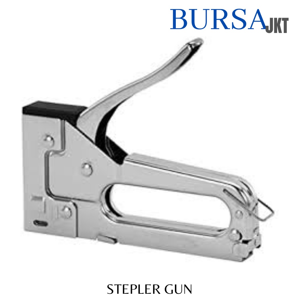 STEPLER STEPLES TEMBAK METAL GUN TACKER HEAVY DUTY 2IN1 UNTUK JOK MOTOR SOFA MEJA DLL