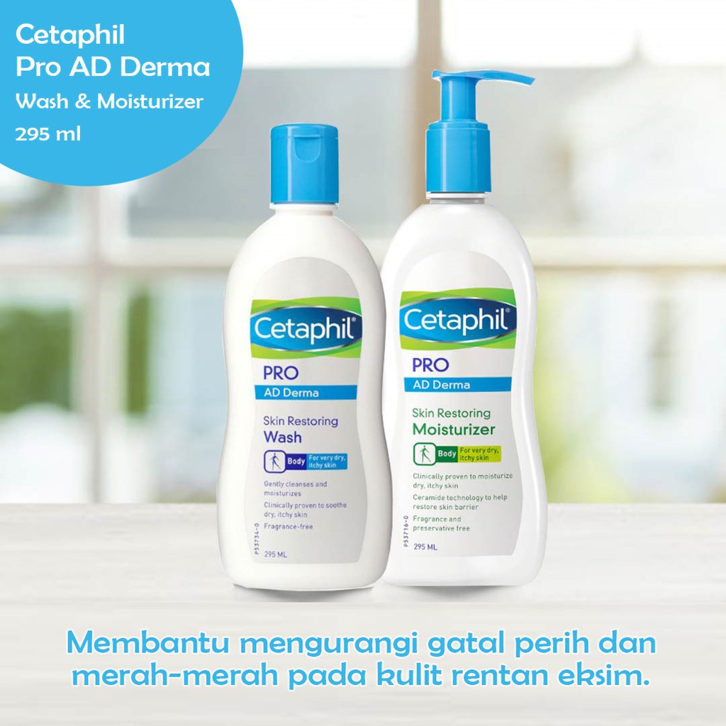 Cetaphil PRO AD Derma Moisturizer / Wash 295ml