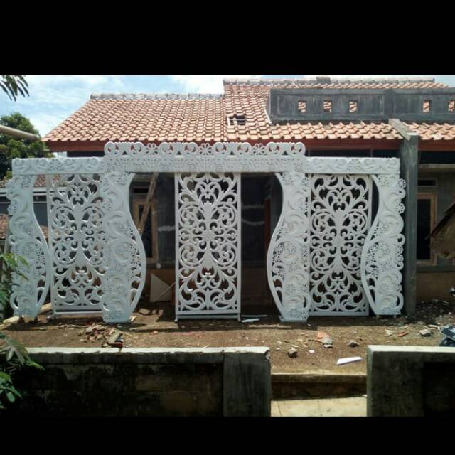 dekorasi pelaminan#Ukiran spon / dekorasi wedding/ murah