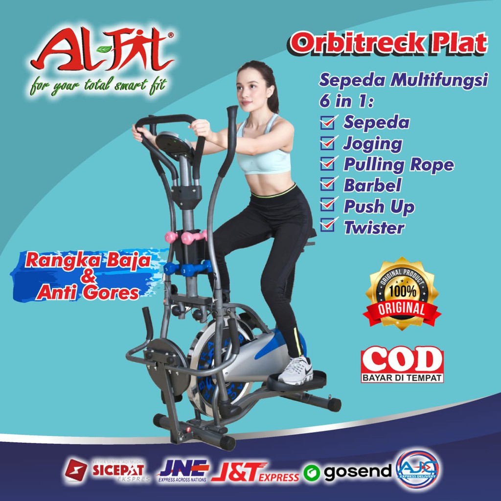 Jual Alat Olahraga Alat Fitness Sepeda Fitnes Statis Orbitrack Plat