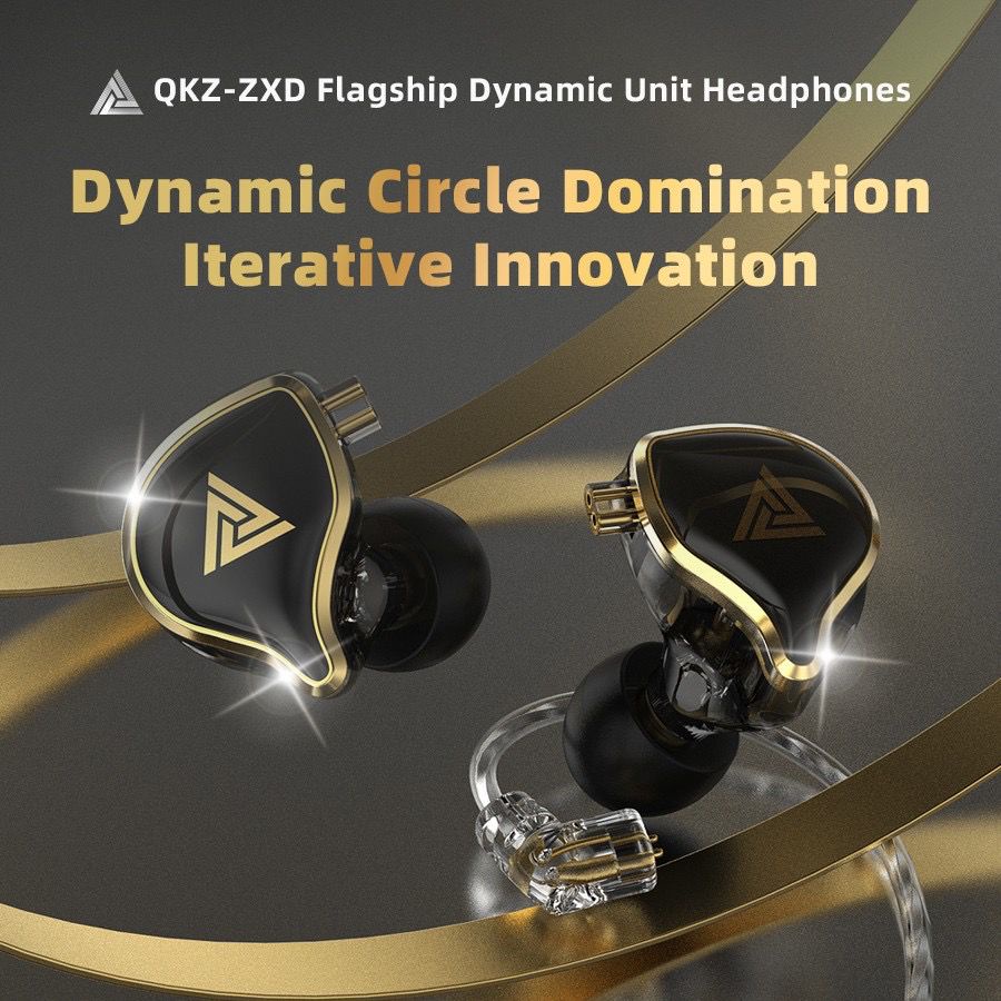 QKZ ZXD IEM Earphone Hifi Bass - With Mic - Dynamic Driver - Garansi Resmi 6 Bulan