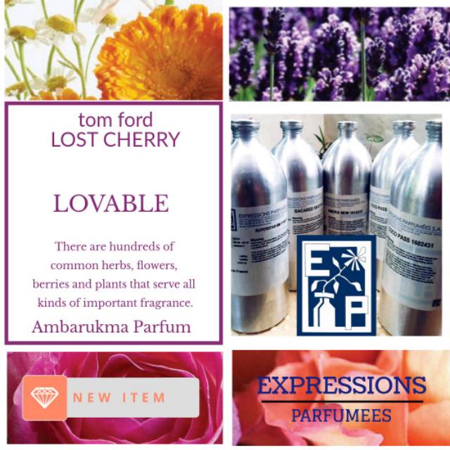 lovable bibit parfum terbaru t0m f0rd lost cherry 1kg by EP women wangi mewah tajir